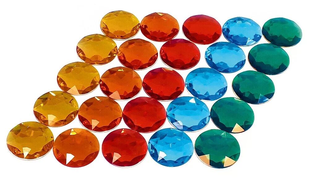 Bauspiel Glitterstenen groot (25 stuks)