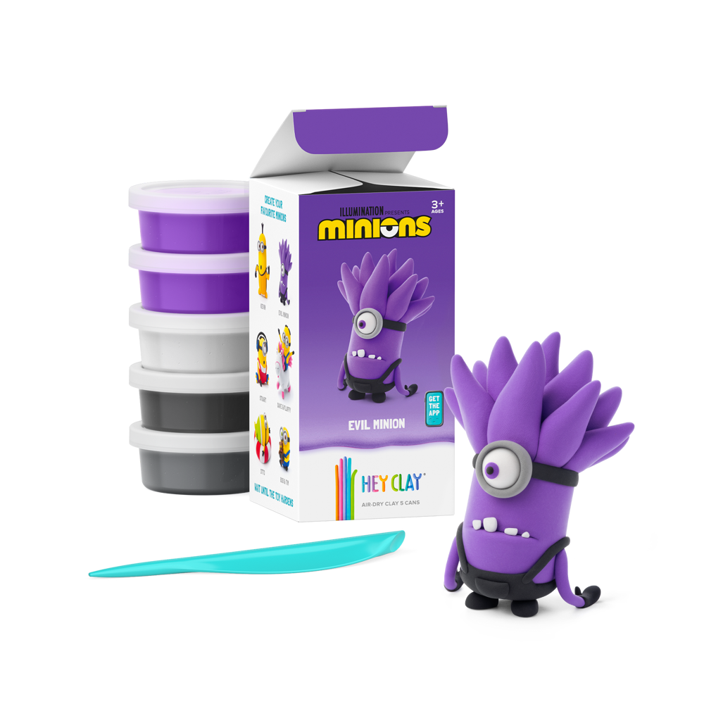 Boetseerklei Minions - 1 figuur - Evil purple minion (Limited edition)