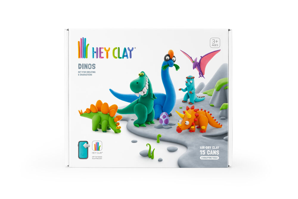 Boetseerklei Dino's - 6 figuren