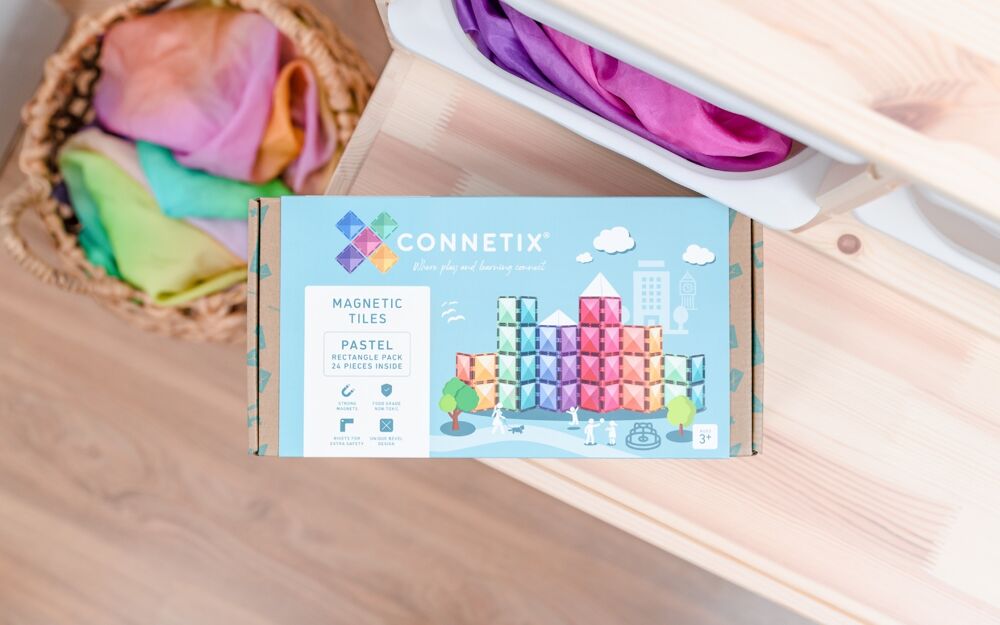 CONNETIX Pastel Rectangle Pack - 24 stuks