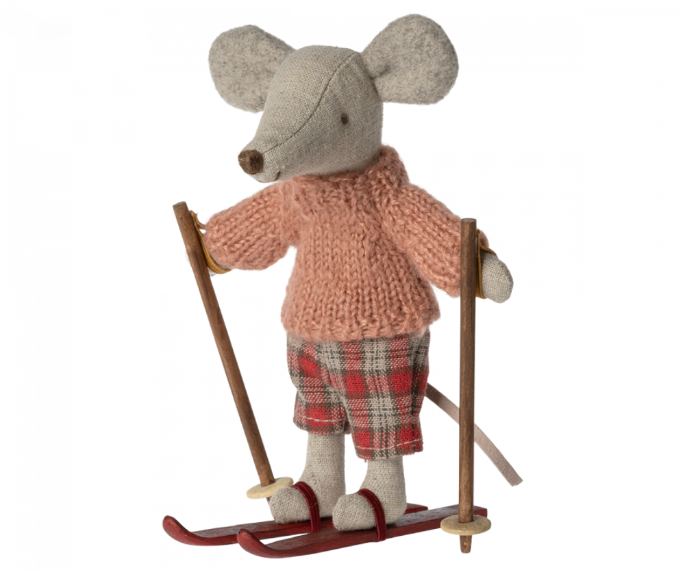 Maileg Winter muis met ski's - Grote zus