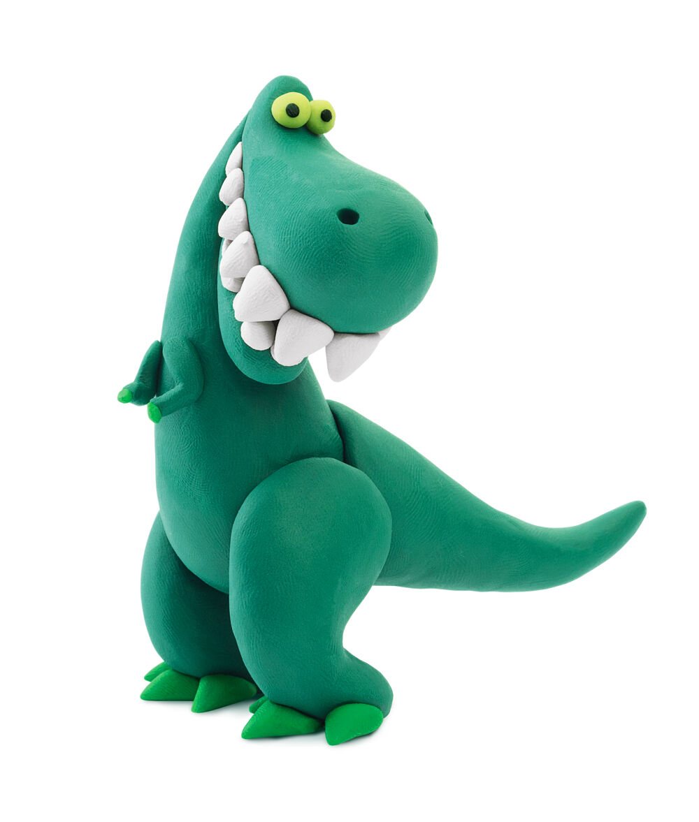 Boetseerklei Dinos - 3 figuren - Pterodactylus / Tyrannosaurus / Triceratops