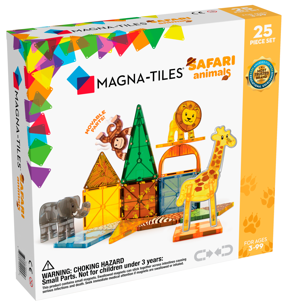 MAGNA-TILES Safari Animals 25 stuks