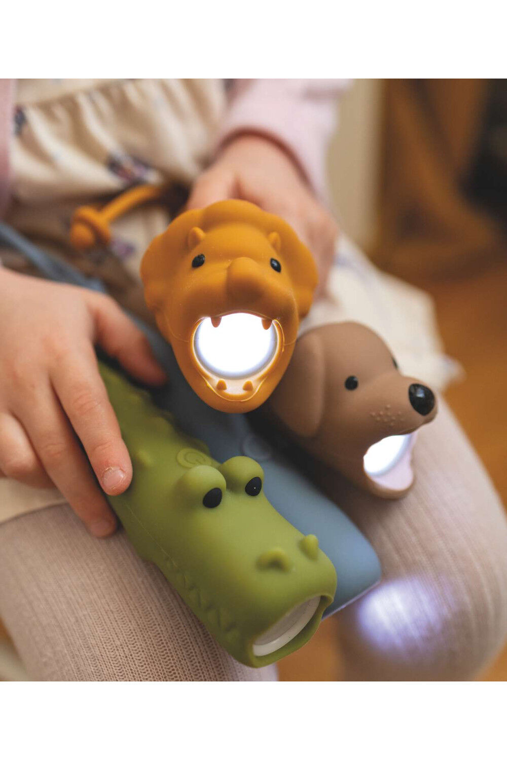Siliconen kinderzaklamp - Leeuw