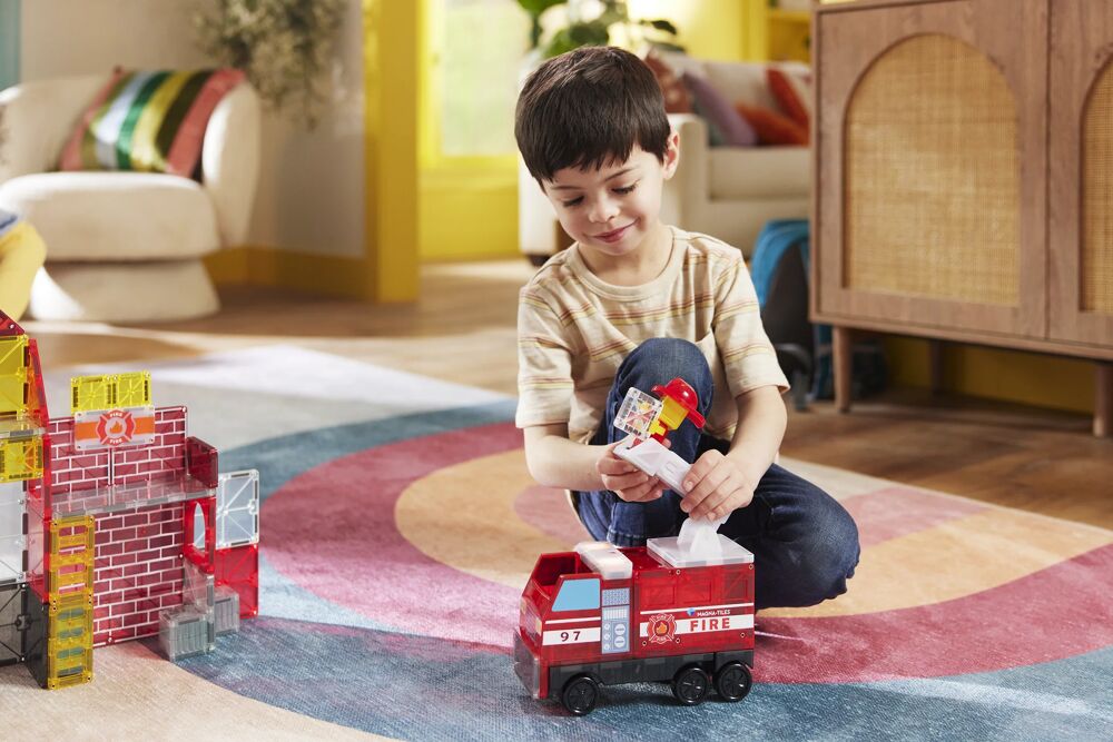 MAGNA-TILES - Fire Station - 50 stuks