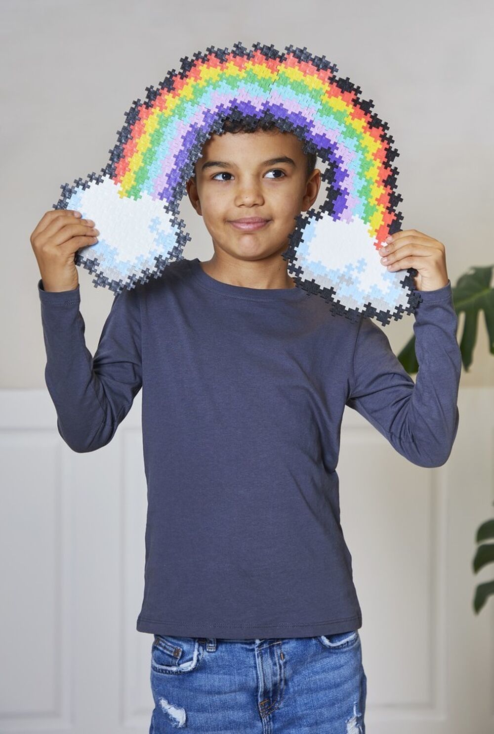 Puzzle by number Plus-Plus regenboog (500st)