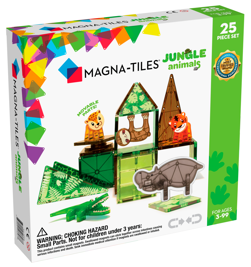 MAGNA-TILES Jungle Animals 25 stuks