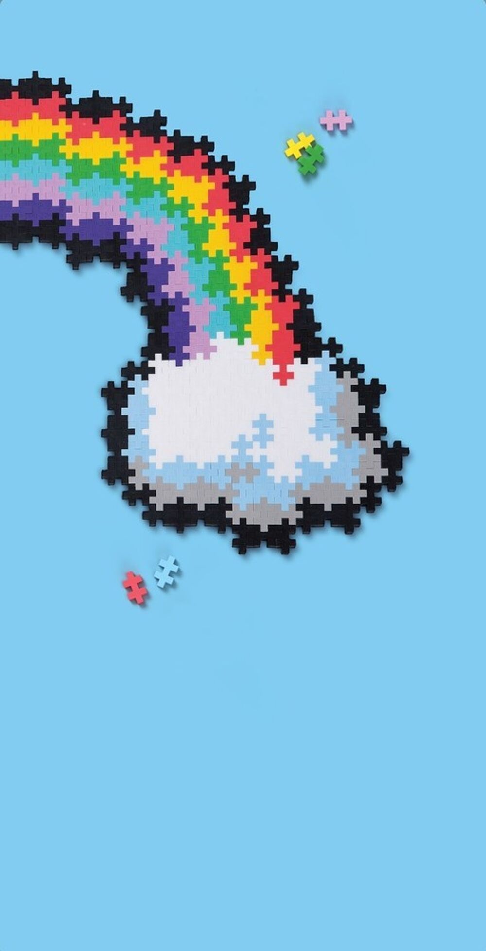 Puzzle by number Plus-Plus regenboog (500st)