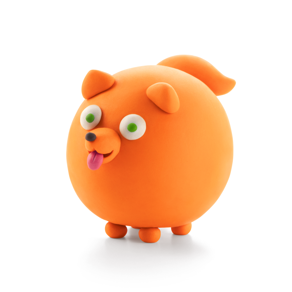 Boetseerklei Honden vriendjes - 6 figuren