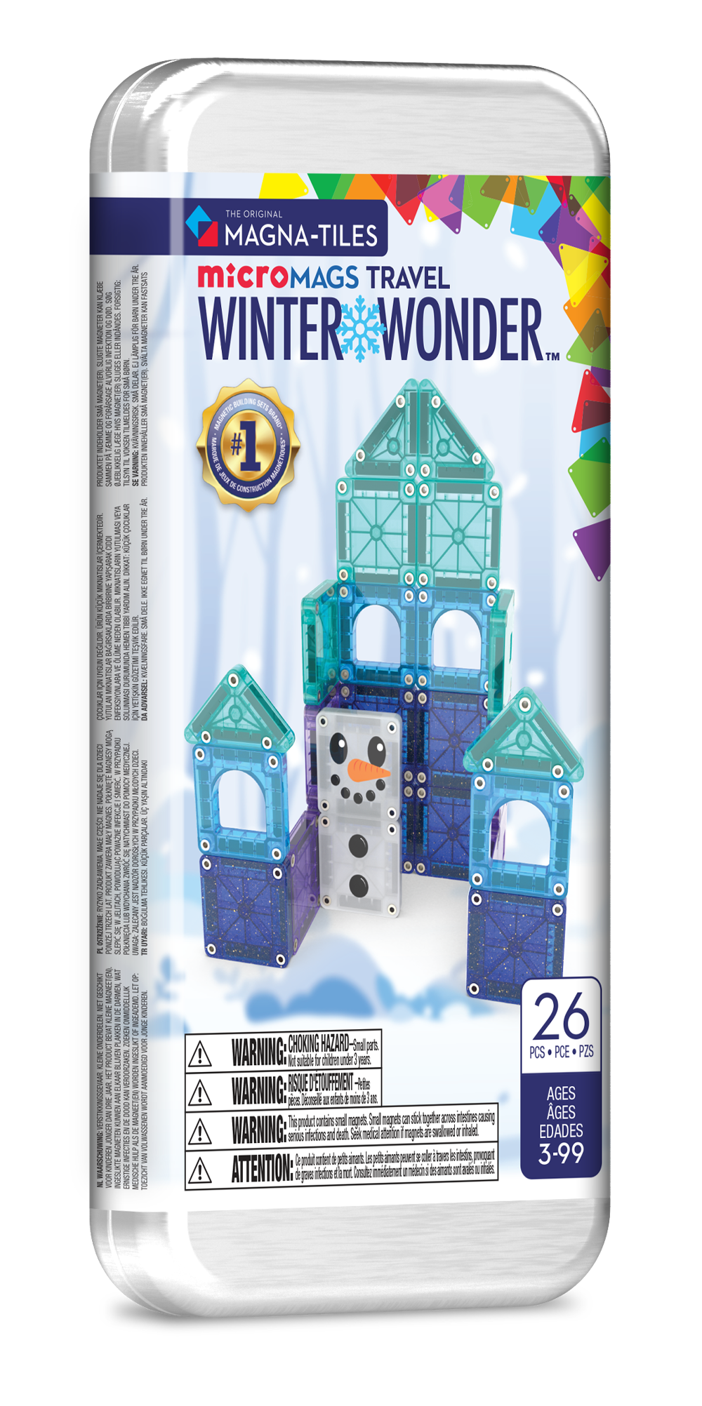 MAGNA-TILES microMags reisset - Winter Wonder (26 delig)
