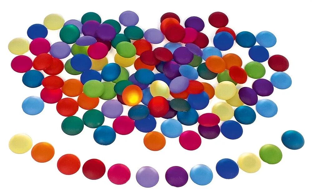 Bauspiel Glitterstenen mix mat (120 stuks)