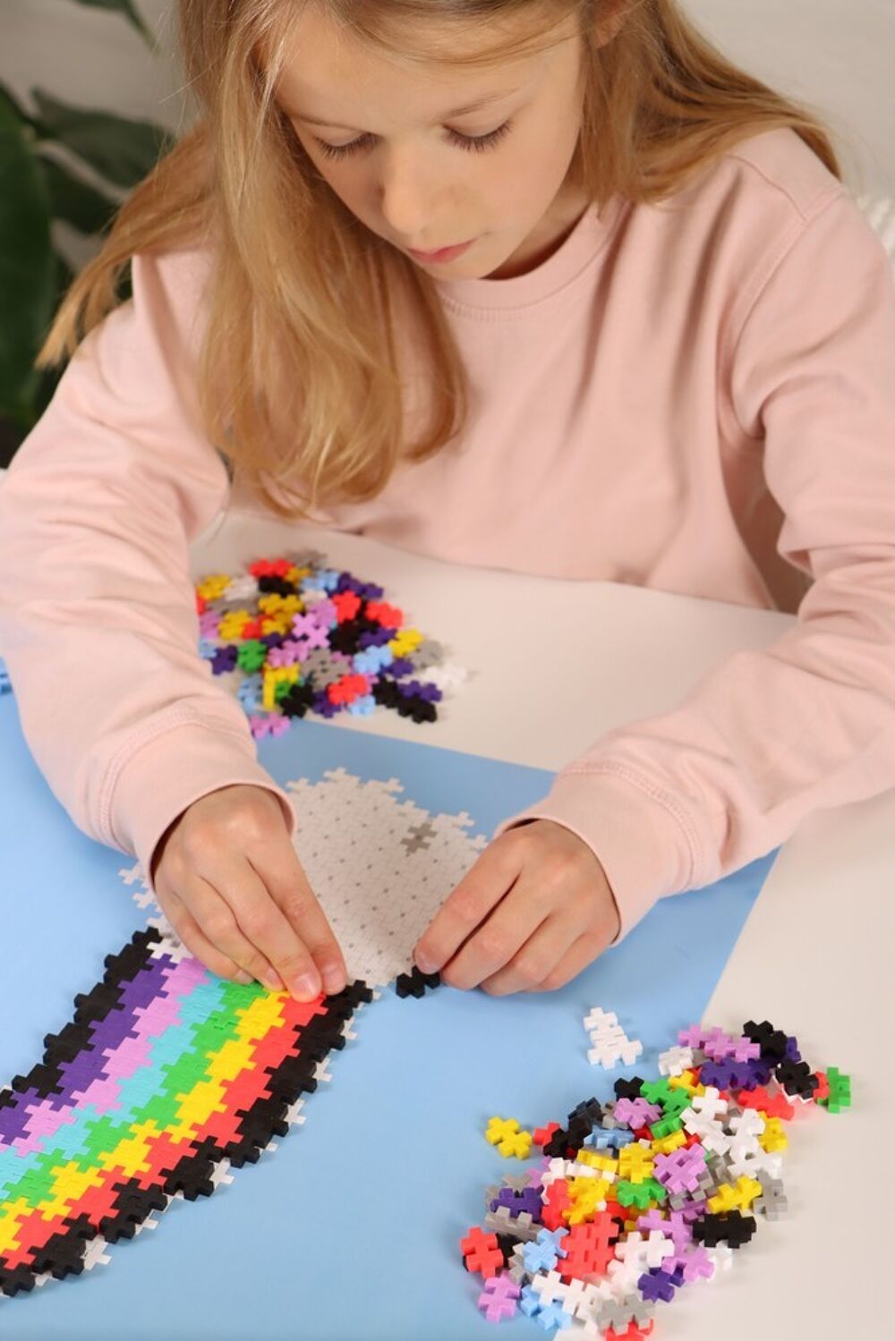 Puzzle by number Plus-Plus regenboog (500st)