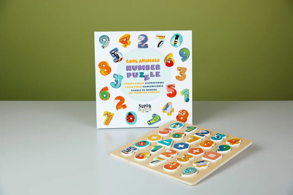 Stoere Dieren Cijfer Puzzel
