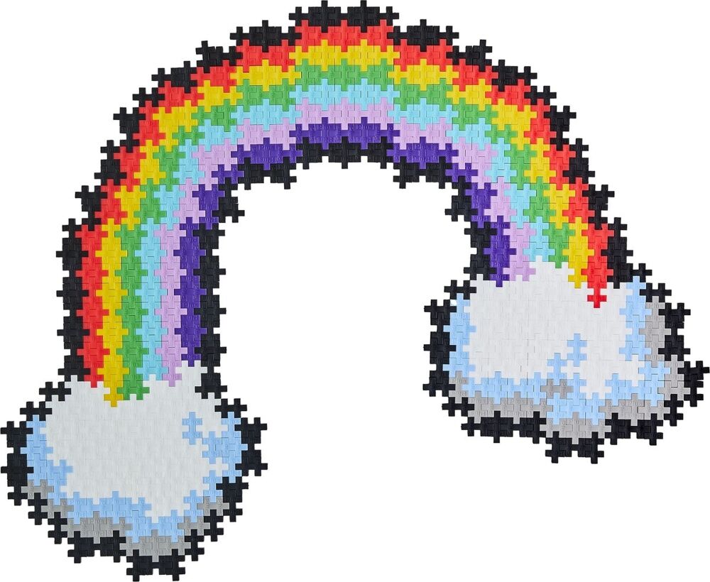 Puzzle by number Plus-Plus regenboog (500st)