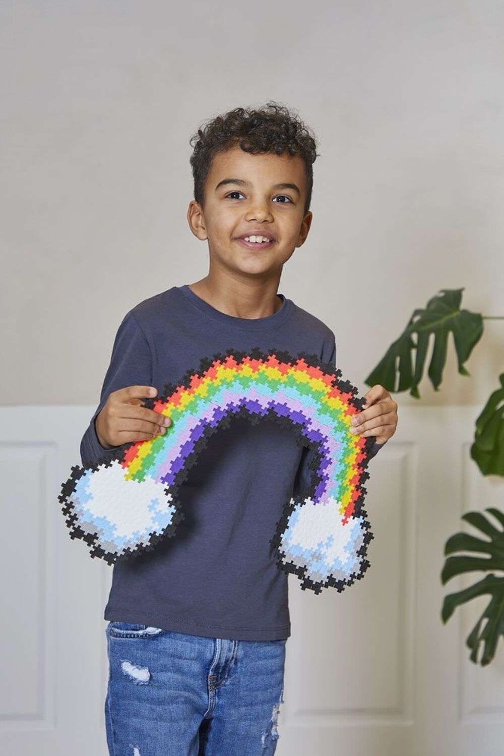 Puzzle by number Plus-Plus regenboog (500st)