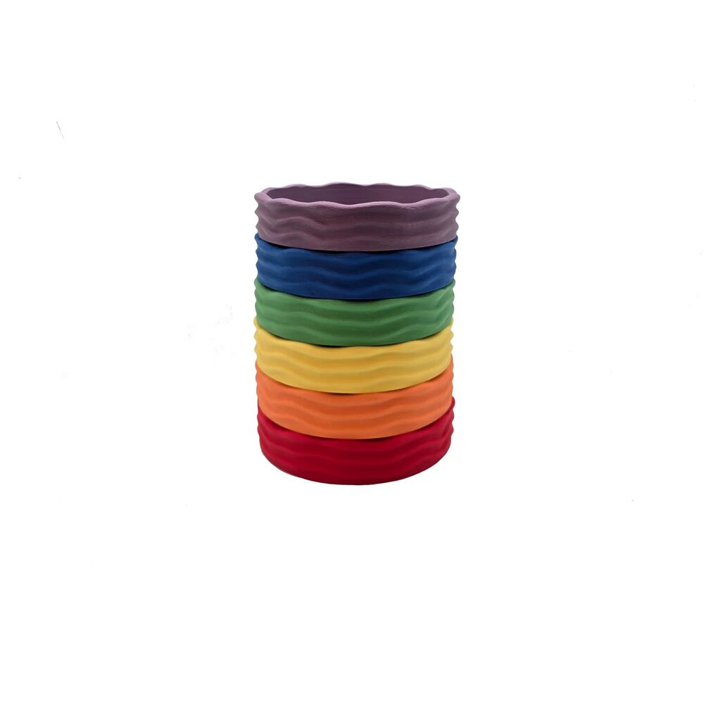Grennn 'Wave' bakjes set - Regenboog
