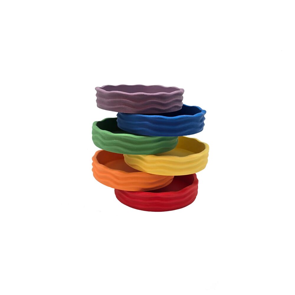 Grennn 'Wave' bakjes set - Regenboog
