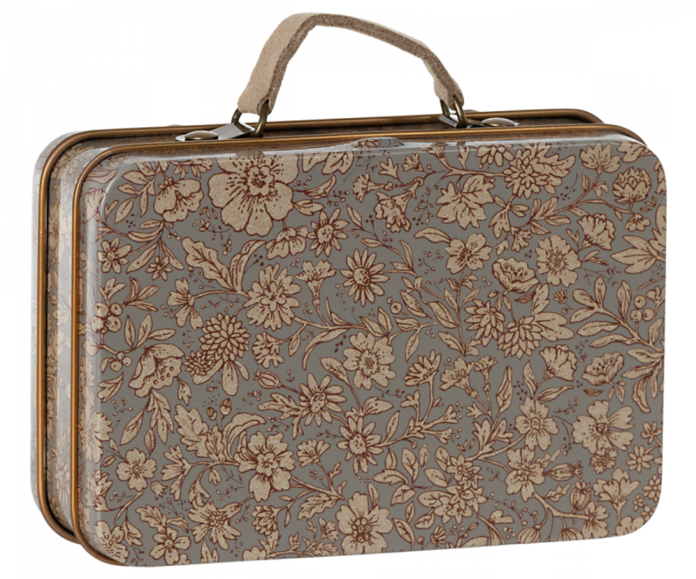 Maileg Kleine koffer - Blossom - Grey