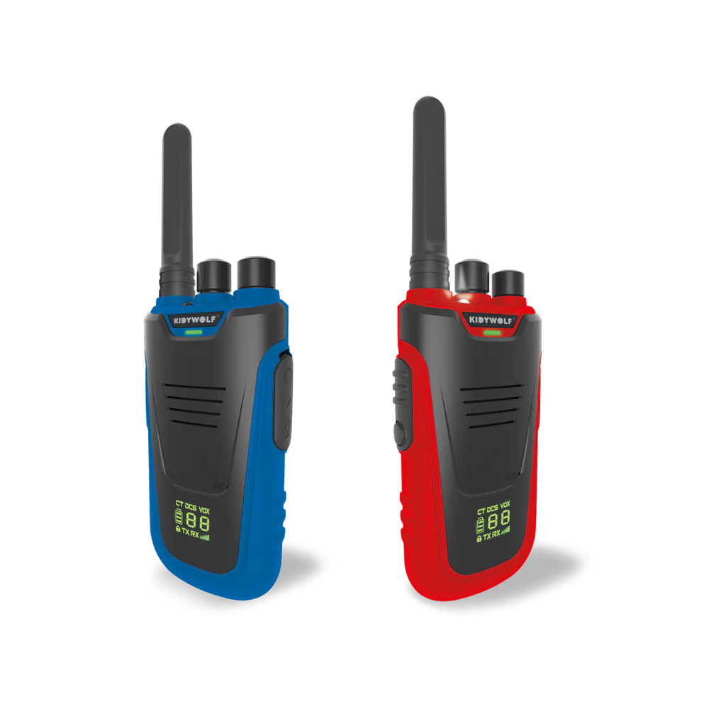 KIDYTALK - Walkietalkies met groot bereik - Rood / Blauw