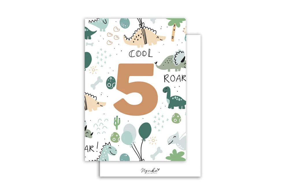 Kaart - 5 jaar - jongen