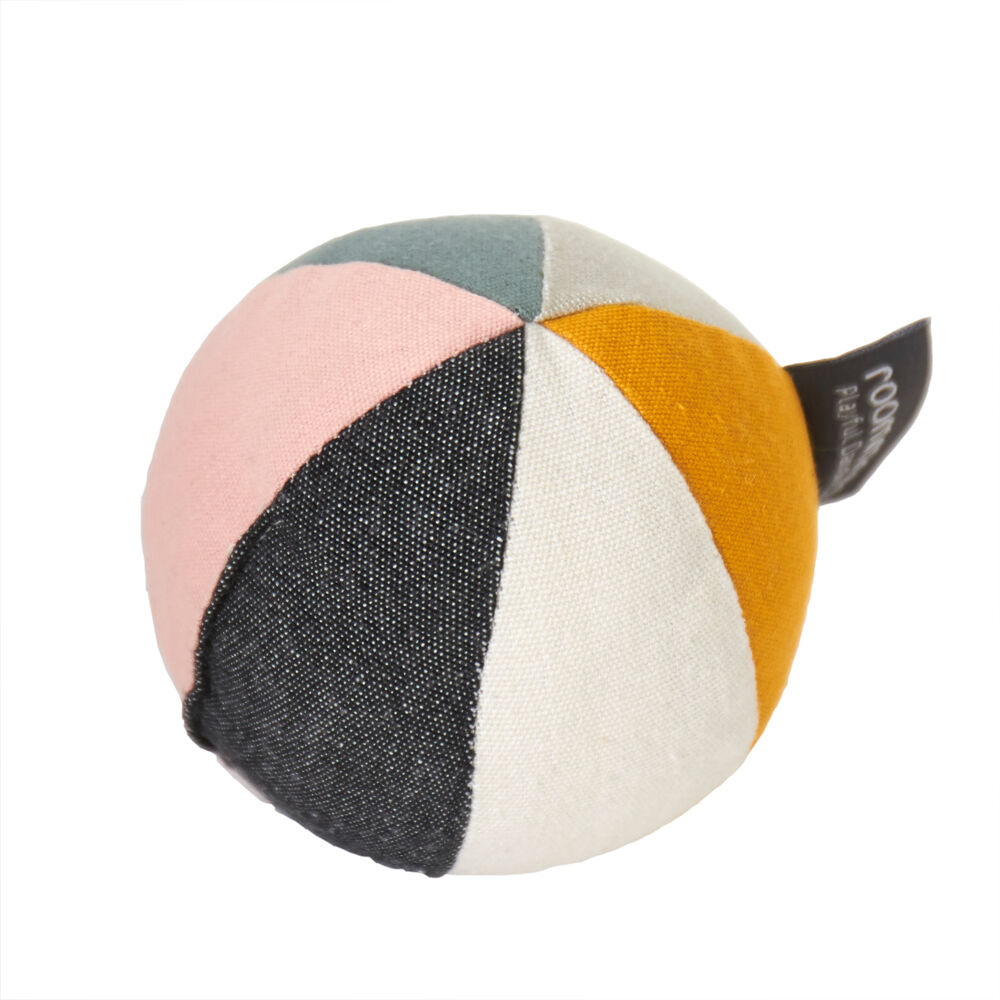 Canvas bal met bel - Multicolor