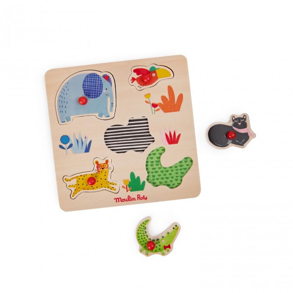 Houten inlegpuzzel dieren