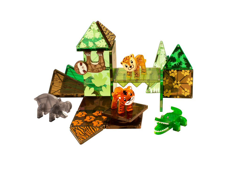 MAGNA-TILES Jungle Animals 25 stuks