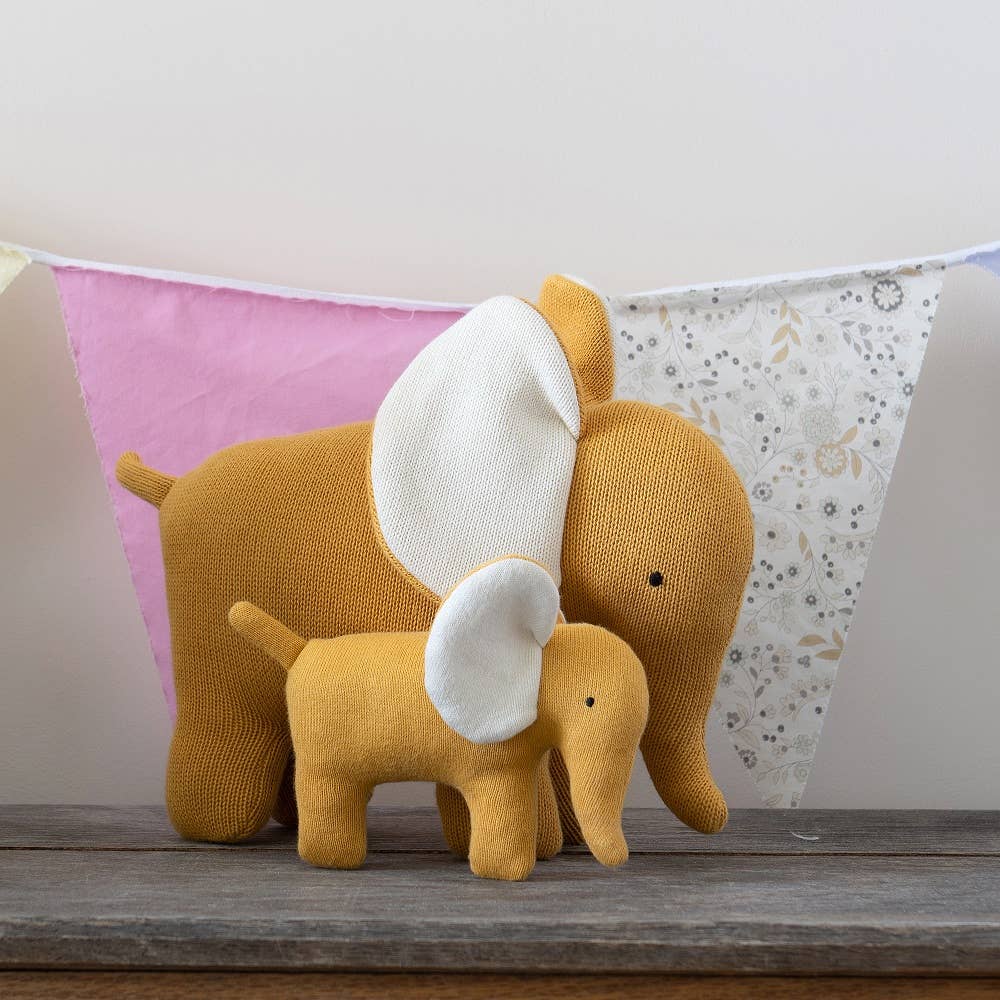 Olifant klein - mosterdgeel