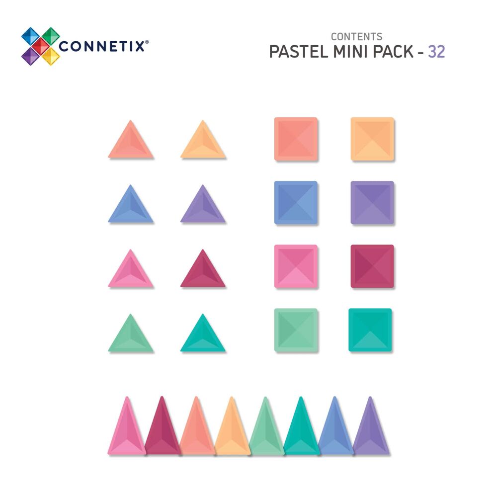 CONNETIX Pastel Mini Pack - 32 stuks