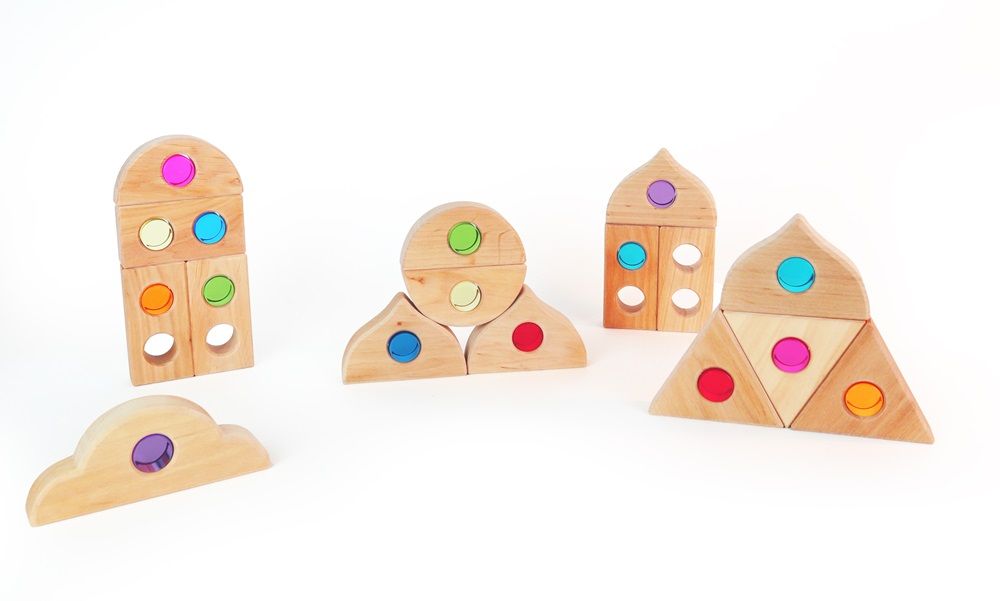 Bauspiel Doorzichtige Cilinders - 16 stuks