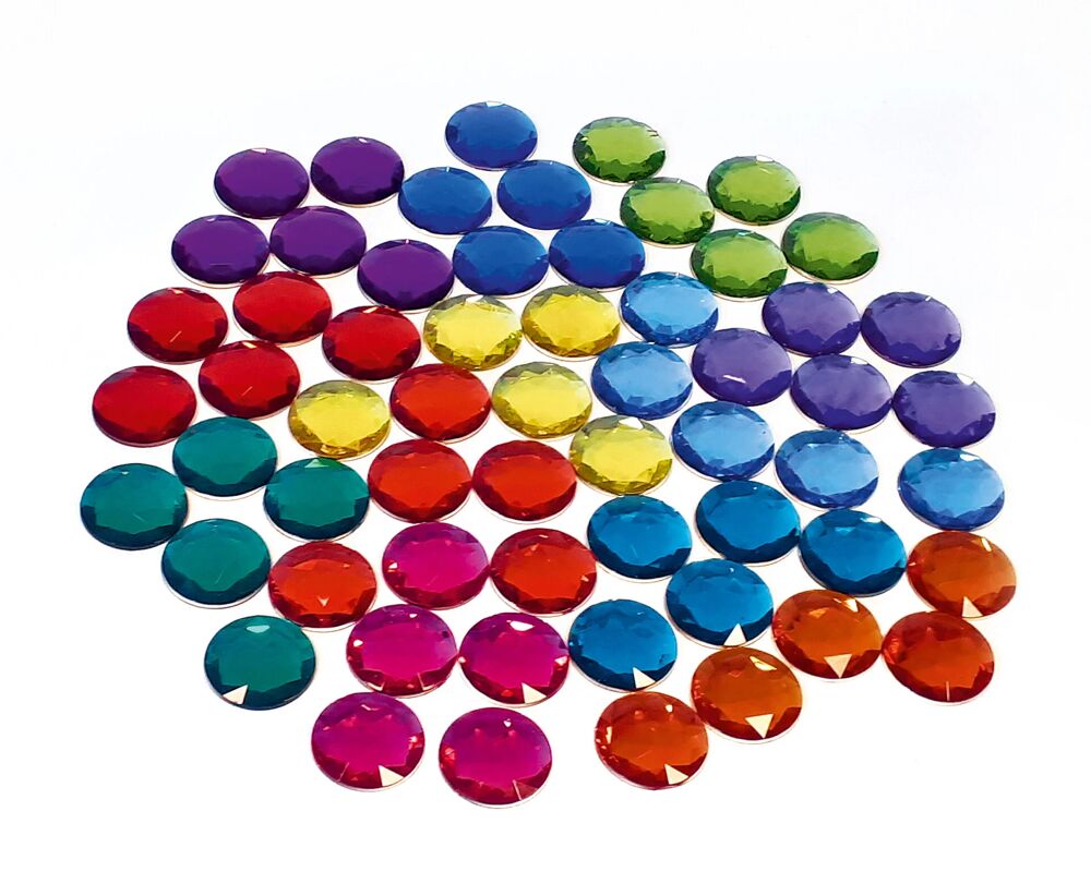 Bauspiel Glitterstenen Maxi (60 stuks)