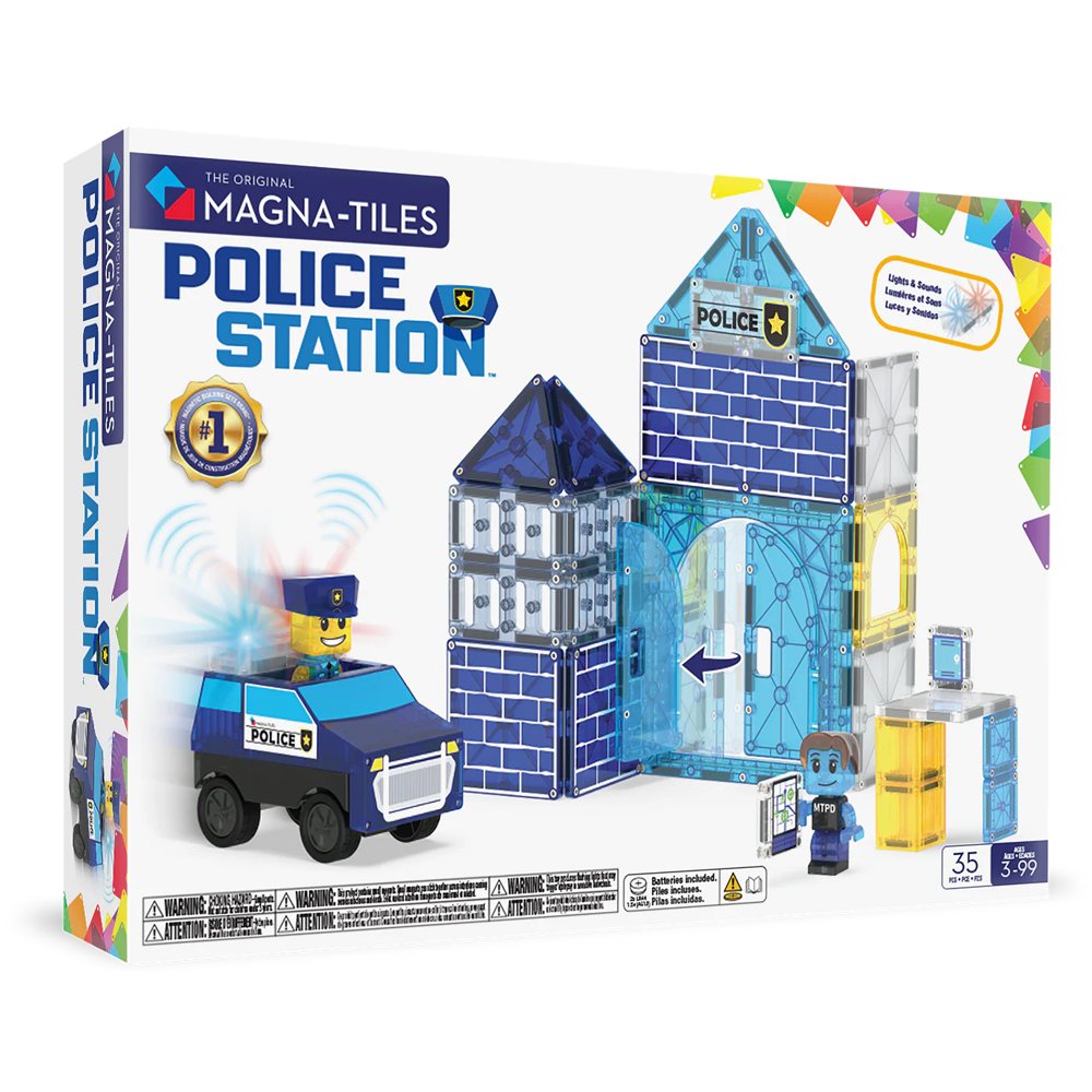 MAGNA-TILES - Politiebureau - 35 stuks