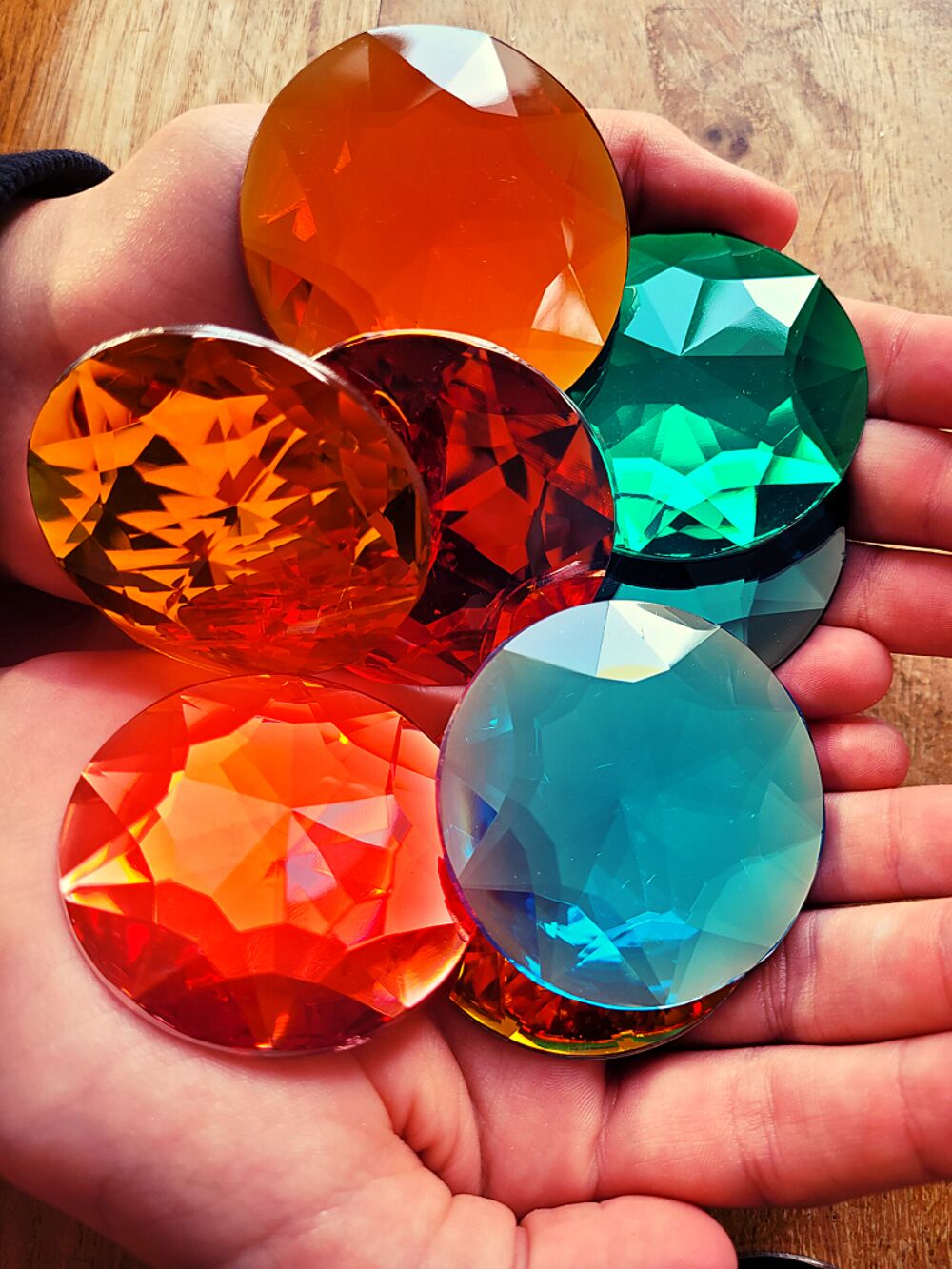 Bauspiel Glitterstenen groot (25 stuks)