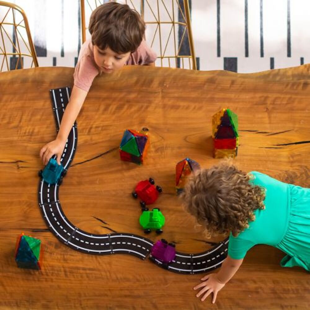 MAGNA-TILES Extra Roads Wegtegels uitbreidingsset - 12 stuks
